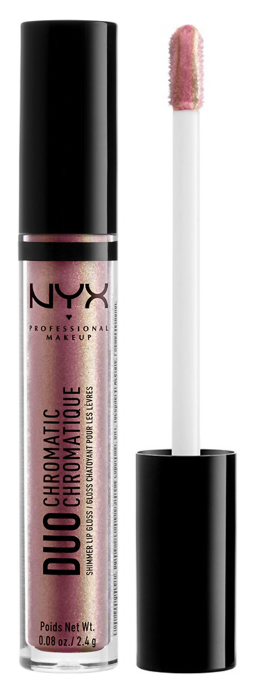 nyx duo chromatic shimmer lip gloss